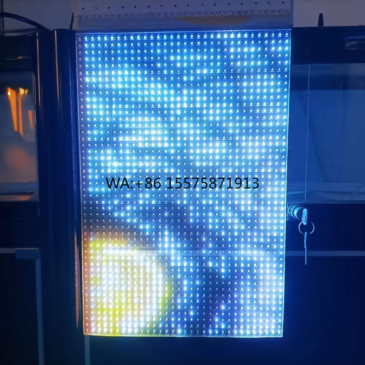 Customizable Shenzhen Supplier Flexible Film Screen Transparent Crystal Film Screen Self Adhesive Led Video for Glass