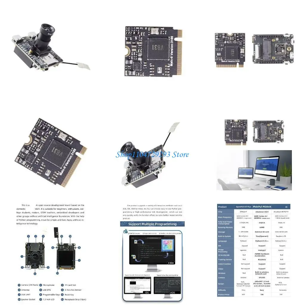 

Y2GD Sipeed Dock V831 1080p Visual Development Board Learning Tool Sipeed Maix Dock