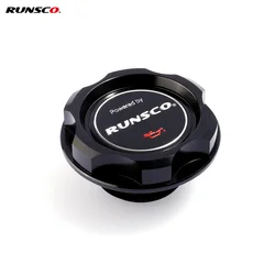 Runsco Car Oil Fuel Tank Cap Engine Filler Machine Oil Cover for Honda Civic D/B/H/K/F/L Series Cover CNC Aluminum