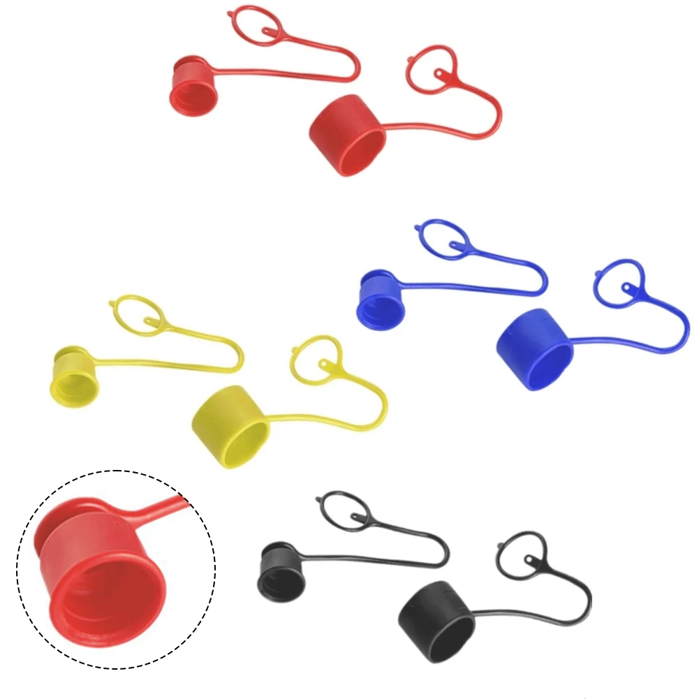 Hydraulic Dust 4 Sets for Bobcat Flat Face Quick Connect Couplers Protective PVC for Hydraulic System Integrity