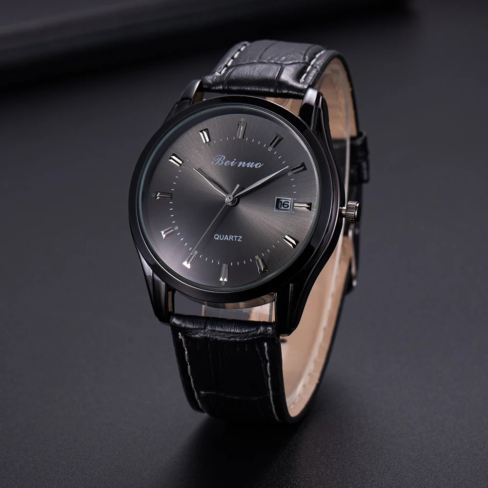 Men Watches Business Wrist Watch Luxury Leather Strap Analog Watches Quartz Wristwatches Clock Men Simple Watch Gifts for Men