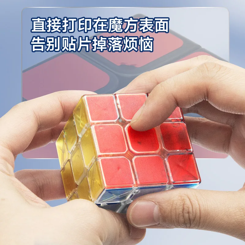 Zcube 3x3x3 2x2 4x4 5x5 Pyraminx المكعب السحري الشفاف المهنية سرعة لغز لعب الأطفال هدية 3x3 Speedcube Magico Cubo