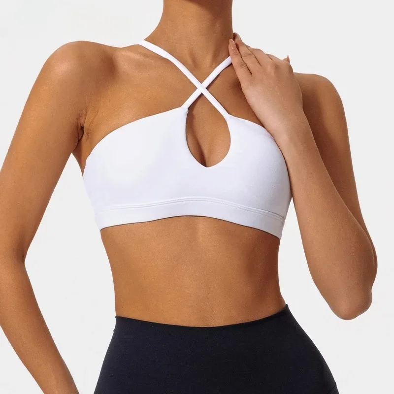 

Ultra-soft Fabrics Casual Sports Bra Push up Yoga Clothes Woman Running Fitness Underwear Breathable Gym Top Women