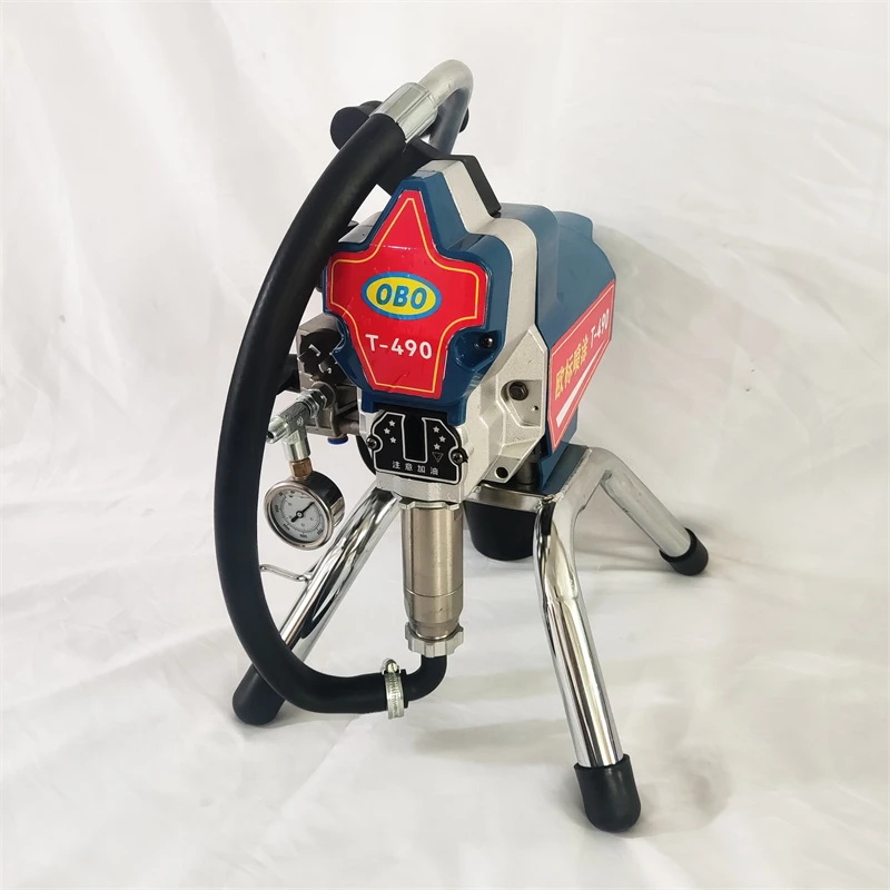 T-490 Electric Power Airless Paint Sprayer Portable Direct Deal From China Cheap Automatic Airless Painting Machine