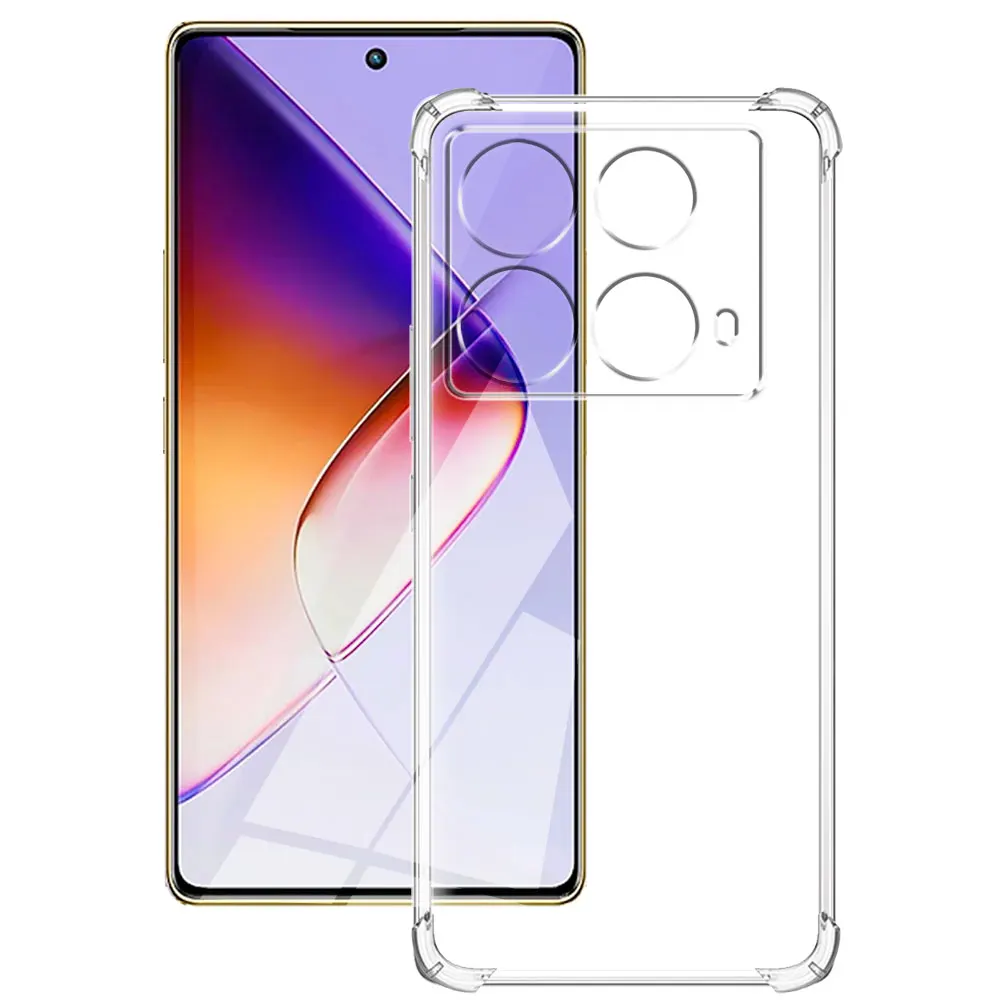 For Infinix Note 40 4G Case Clear Shockproof Silicone Soft Cover For Infinix Note 40 Pro Coque Infinix Note 40 Pro Plus Fundas