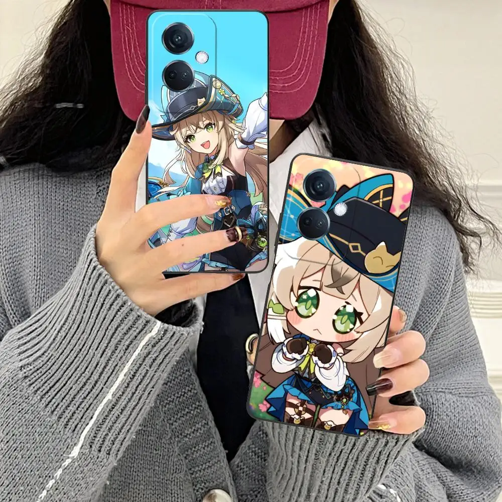 

Game GI Kirara Mobile Phone Case for OPPO Find X9 X8 X7 X6 X5 X3 X2 Plus s Pro Ultra Lite Colorful Printing Cover Pretty Cover