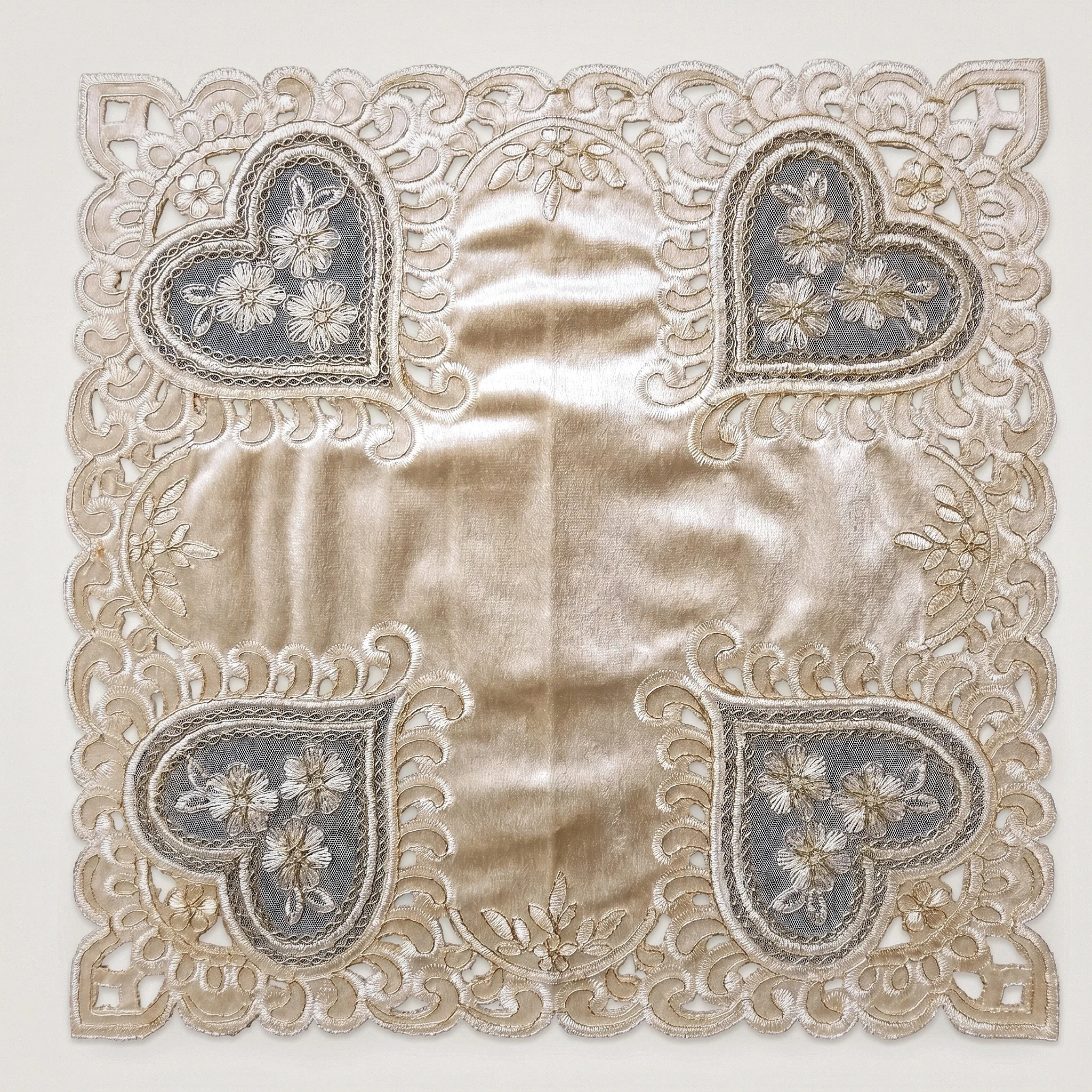 2pcs Velvet Placemat Set Bright Kitchen Table Pads Rose Gold Decorative Small Tablecloths For Dining Table Home Decor