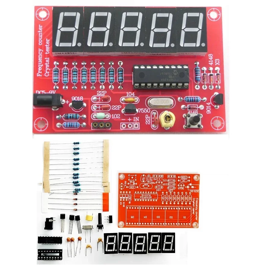 DIY Kits RF 1Hz-50MHz Crystal Oscillator Frequency Counter Meter Digital LED tester meter For arduino NEW