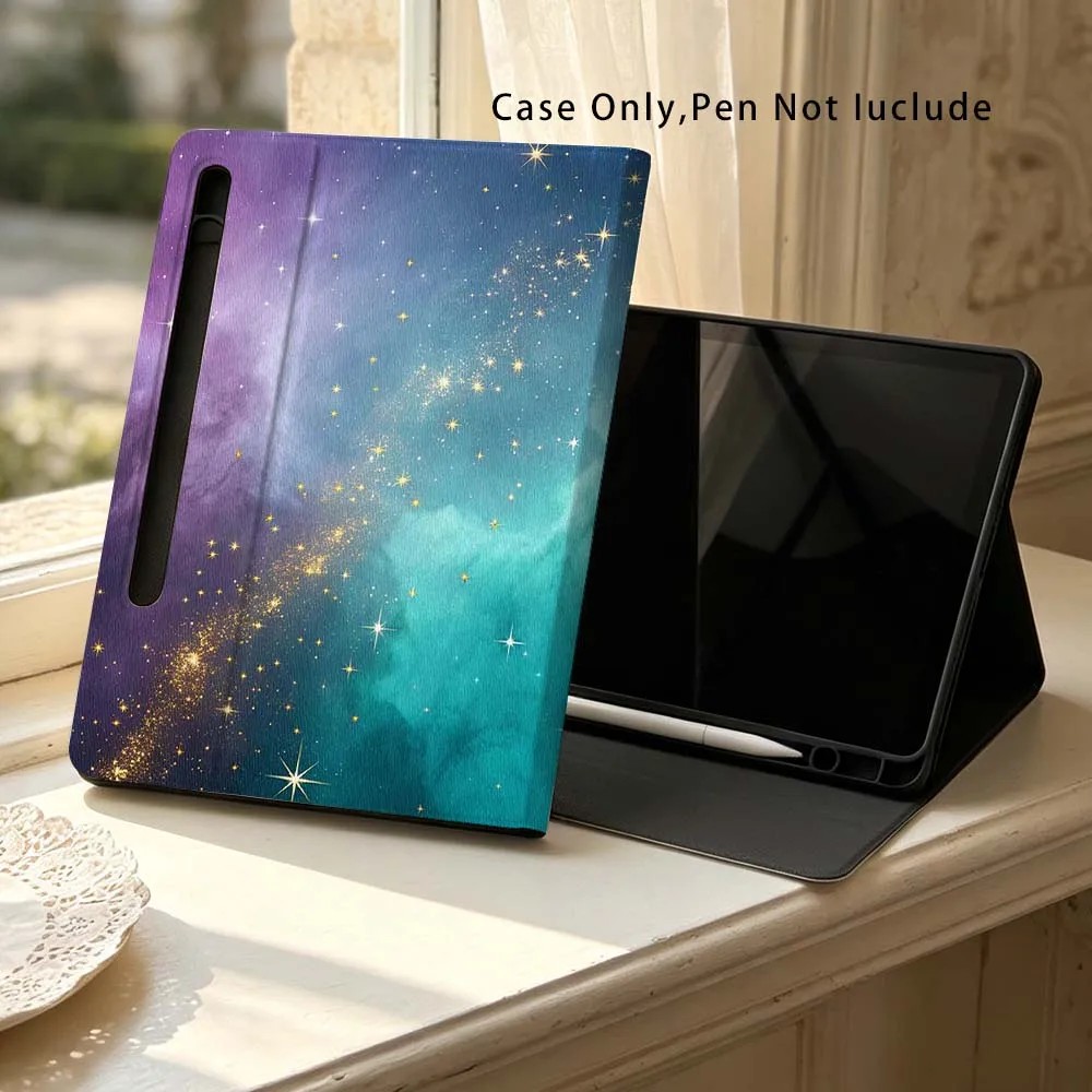 

Brilliant Starry Sky For Samsung Galaxy Tab S11 S10 S9 S8 S7 S6 A9 A8 A11 Lite FE Plus Pen Tray Tablet Case Soft