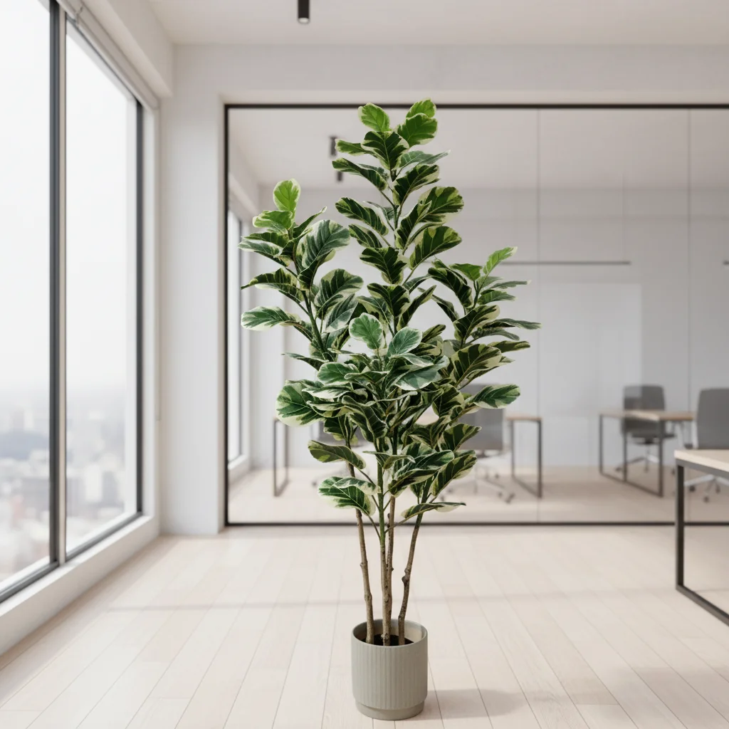 

Handmade Premium Artificial Fiddle Leaf Fig Tree 160cm Tall Indoor Plant Stand Faux Plastic for Weddings
