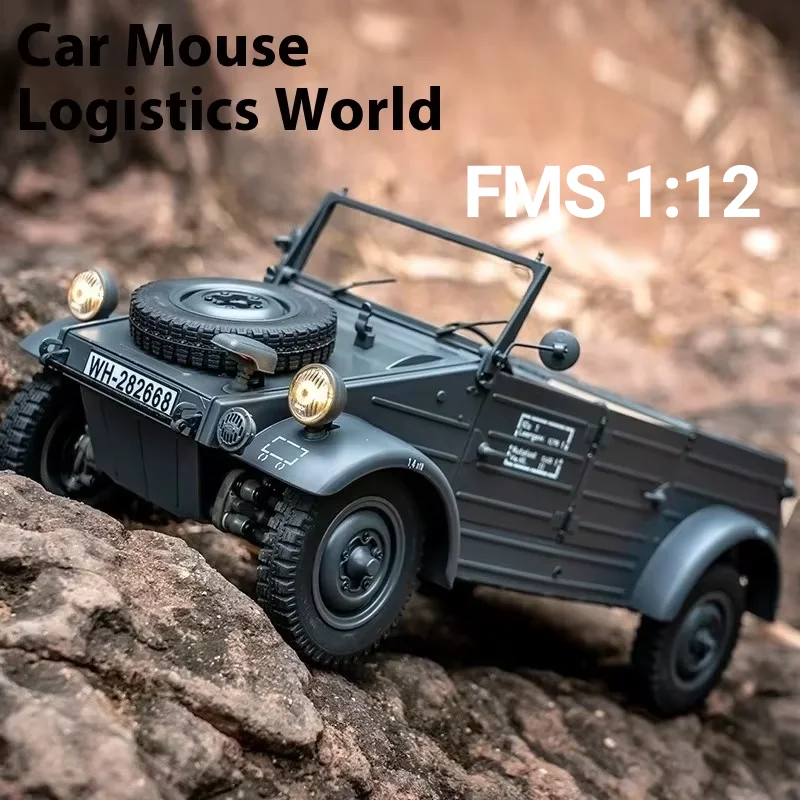 FMS 1:12 タイプ82 クベルワーゲン 4WD RCクローラー RTR 2速 第二次世界大戦 スケール オフロード トラック 2.4GHz 電動 ロックカー モデル ギフト