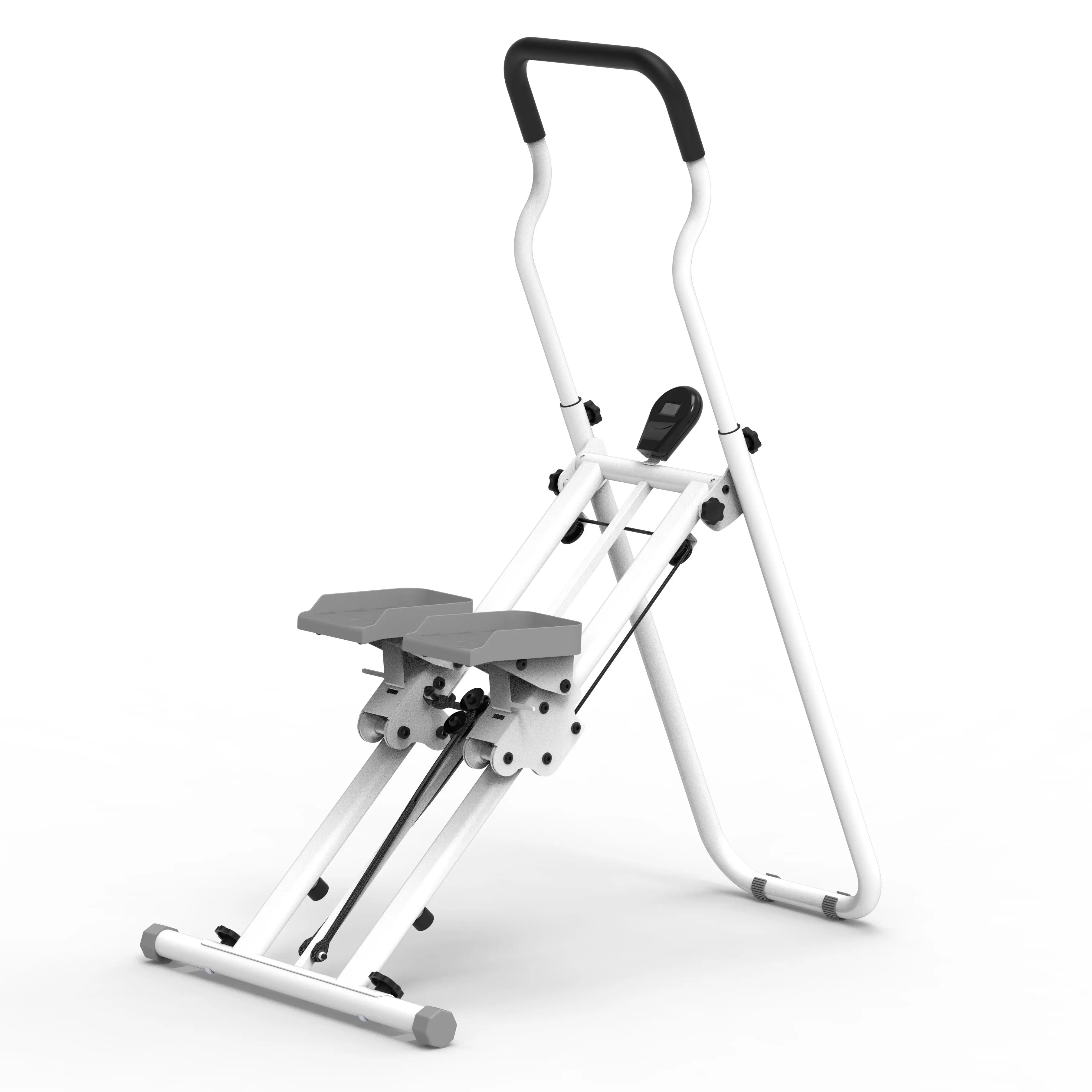 Adjustable Vertical Climber Home Gym Mountain Climbing Machine with Armrest & Pedal