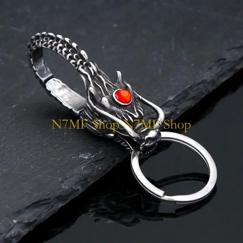 N7MF Sturdy Stainless Steel Holder Accessory With Unique Dragon Designs