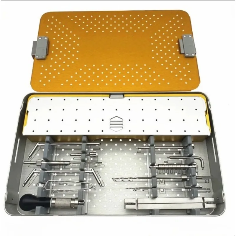 Veterinary Orthopedic Instrument Set Pet AO Type Locking Plate Tool Kit Small Animal Bone Fixation Tools Complete Set