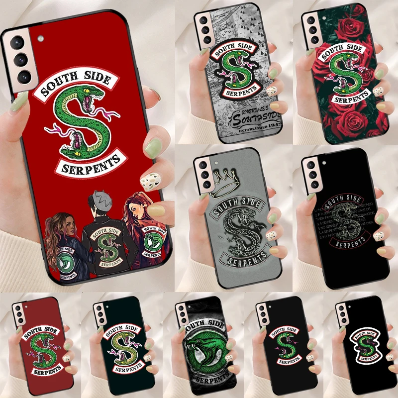 Riverdale South Side Serpents Case For Samsung Galaxy S21 S22 S23 Ultra S20 FE Note 20 Ultra S8 S9 S10 Note 10 Plus Cover