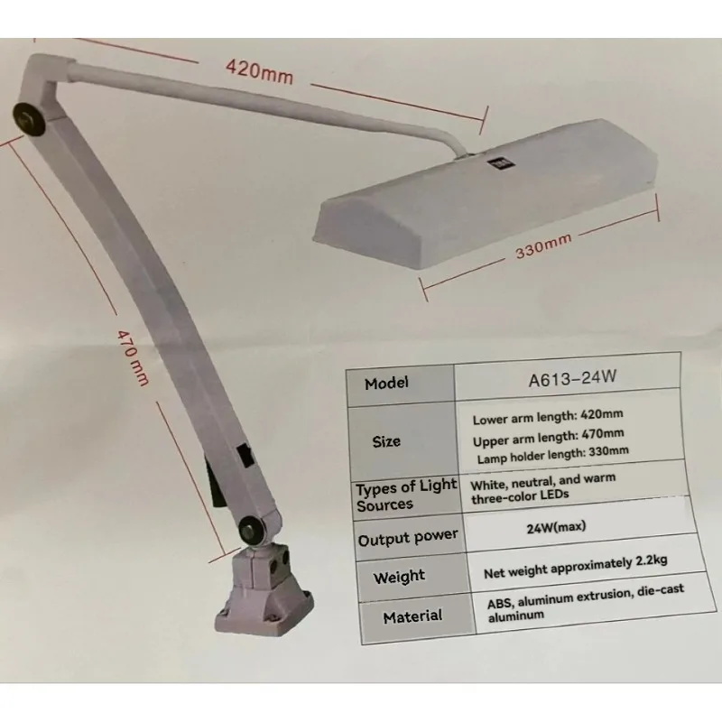 Double-Tube Work Desk Lamp Watch Repair Tools Jewelry Repair Lighting Essential for Precision Watch And Jewelry Work