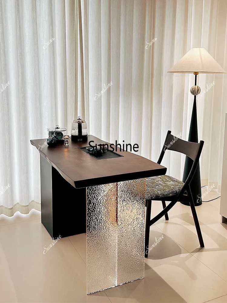 Household tea making set, small tea table and kettle integrated