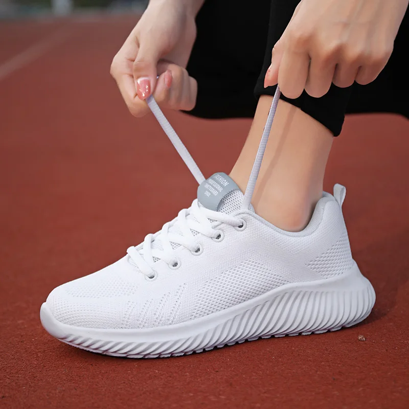 Summer Mesh Women's Shoes Tennis Breathable Platform Outdoor Leisure Sports New Comfortable Running Shoes Zapatos De Mujer