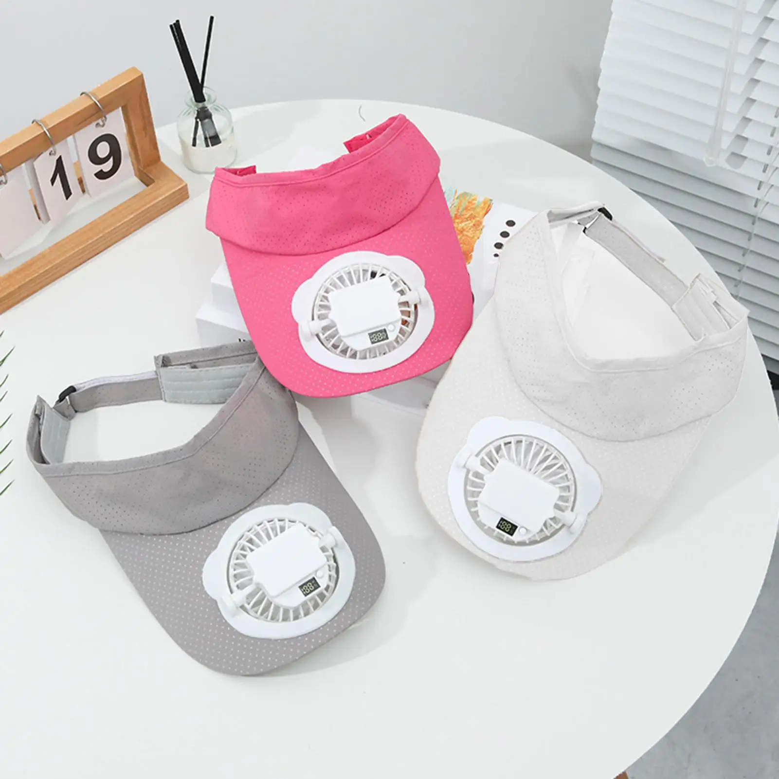 

Sun Hat with Fan USB Charging Adjustable Visor with Fan Sports Baseball Caps for Travel Sailing Cycling Beach Hiking Work Mowing