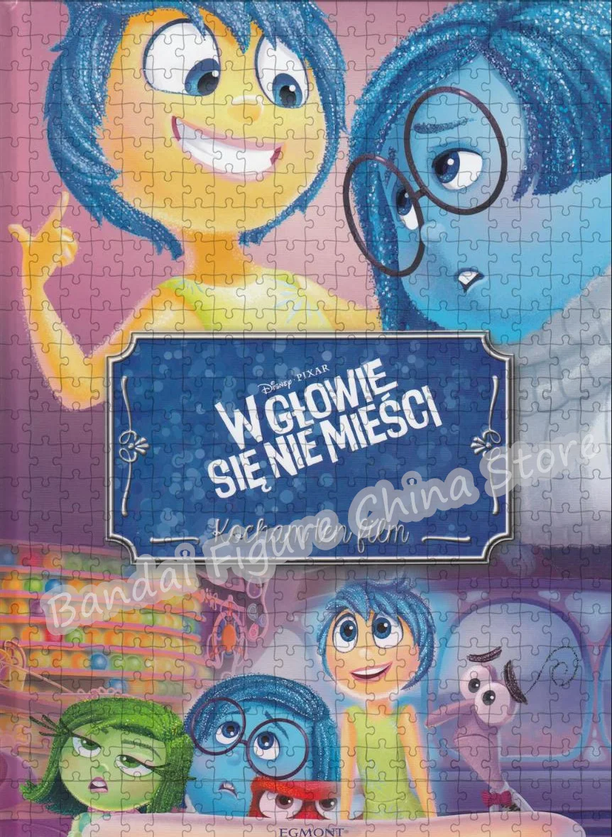 Disney Pixar Diy Assembling Jigsaw Puzzle 300/500/1000 Pieces Inside Out2 Movie Stress Relief Toys Print Puzzle Kids Game Gifts