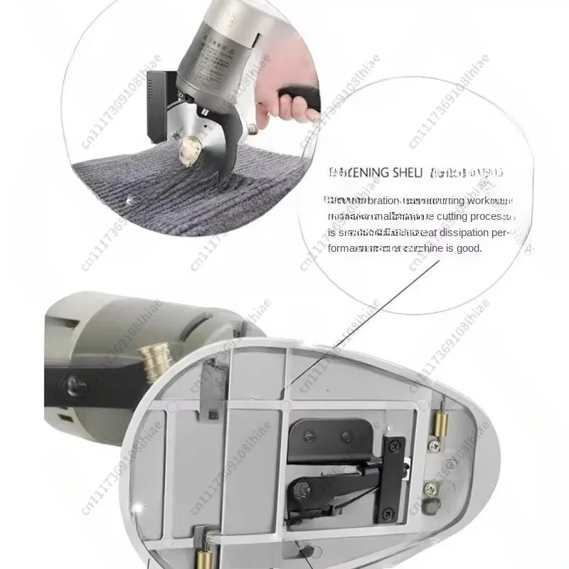 350W Electric round Knife Cutting Machine 125MM Width for Cloth Leather Blanket Fabric Cardboard - up to 4.5CM Thick Cutting