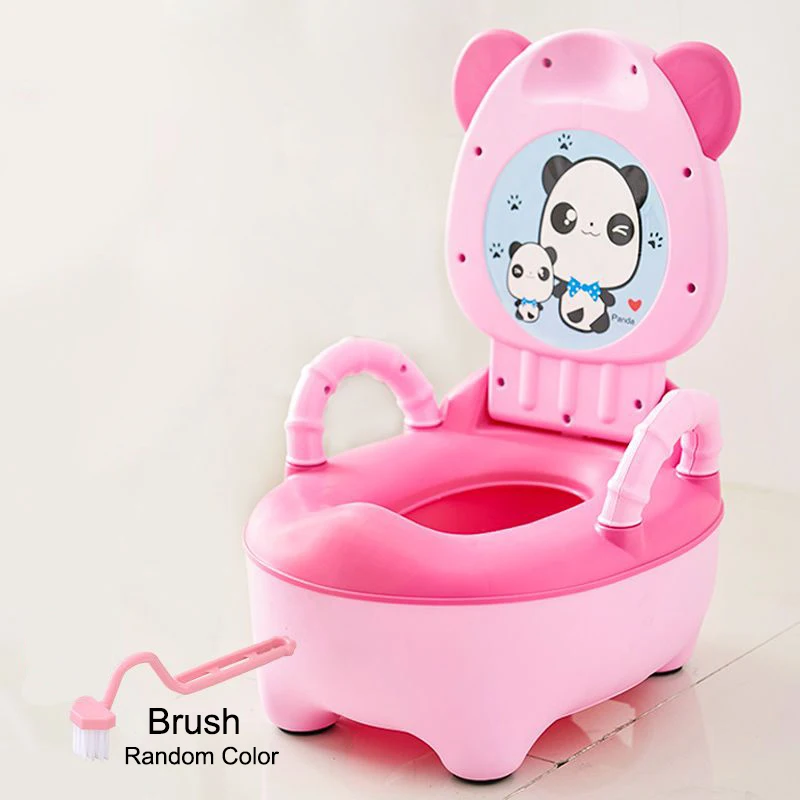 Potty Training Seat Cartoon Children's Pot Baby Road Pot Portable Potty Child Baby Toilet Pots Travel Car WC 1-6Years Unisex