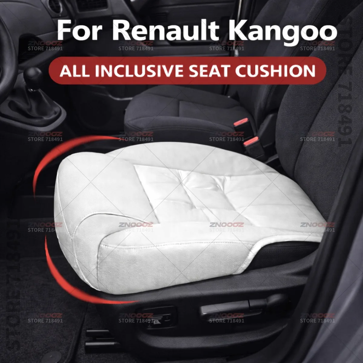 

Подушка-удлинитель для автомобильного сиденья с эффектом памяти, подставка для ног, аксессуары для салона Renault Kangoo