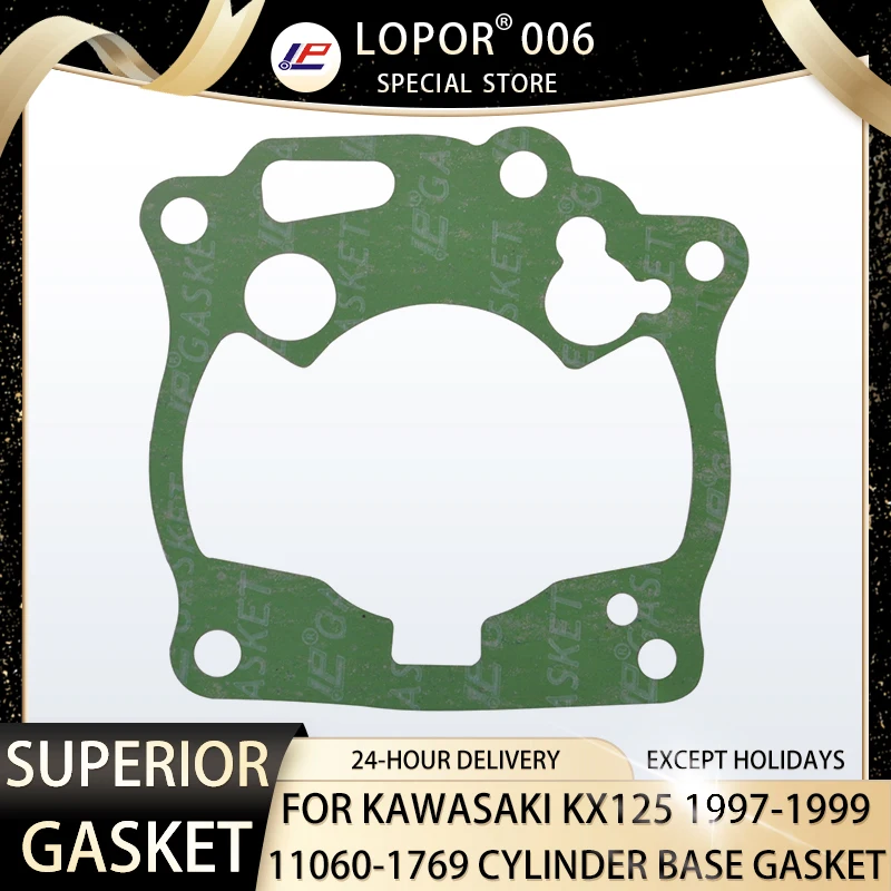 

Lopor Motorcycle Engine Crankcase Cylinder Base Gasket For Kawasaki KX125 1997-1999 KX 125 11060-1769