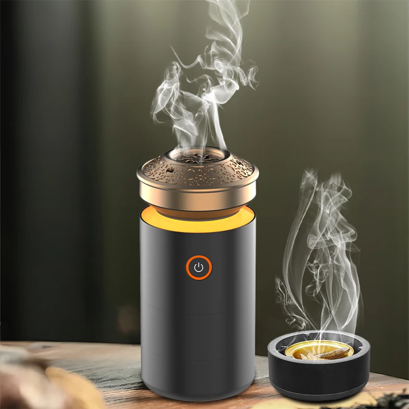 

USB Car Electronic Charcoal Burner Air Purifier Aromatherapy Device Compatible with Bukhoor