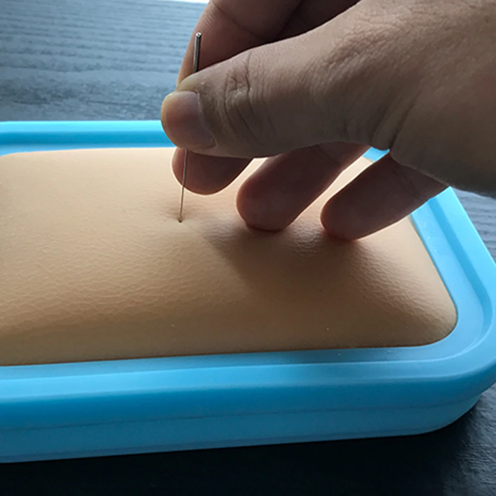 

Модель кожи для наложения швов, многоразовая, для обучения акупунктуре, реалистичная модель человеческой кожи для симуляции хирургических операций и тренировок