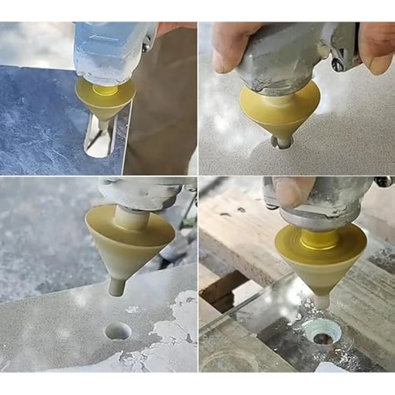 2Pcs M10 Diamond Chamfering Bits For Angle Grinders,Tile  Trimming Cone Carve Polishing Grinding Wheel