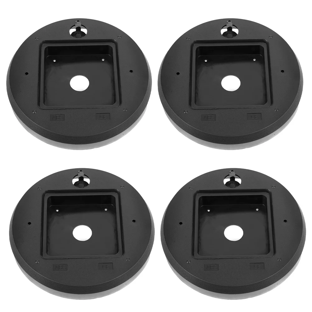 

4Pcs Durable ABS Wall Clock Back Cover 120mm DIY Craft Projects Easy Install Stylish Design Black Watch Repair Tool