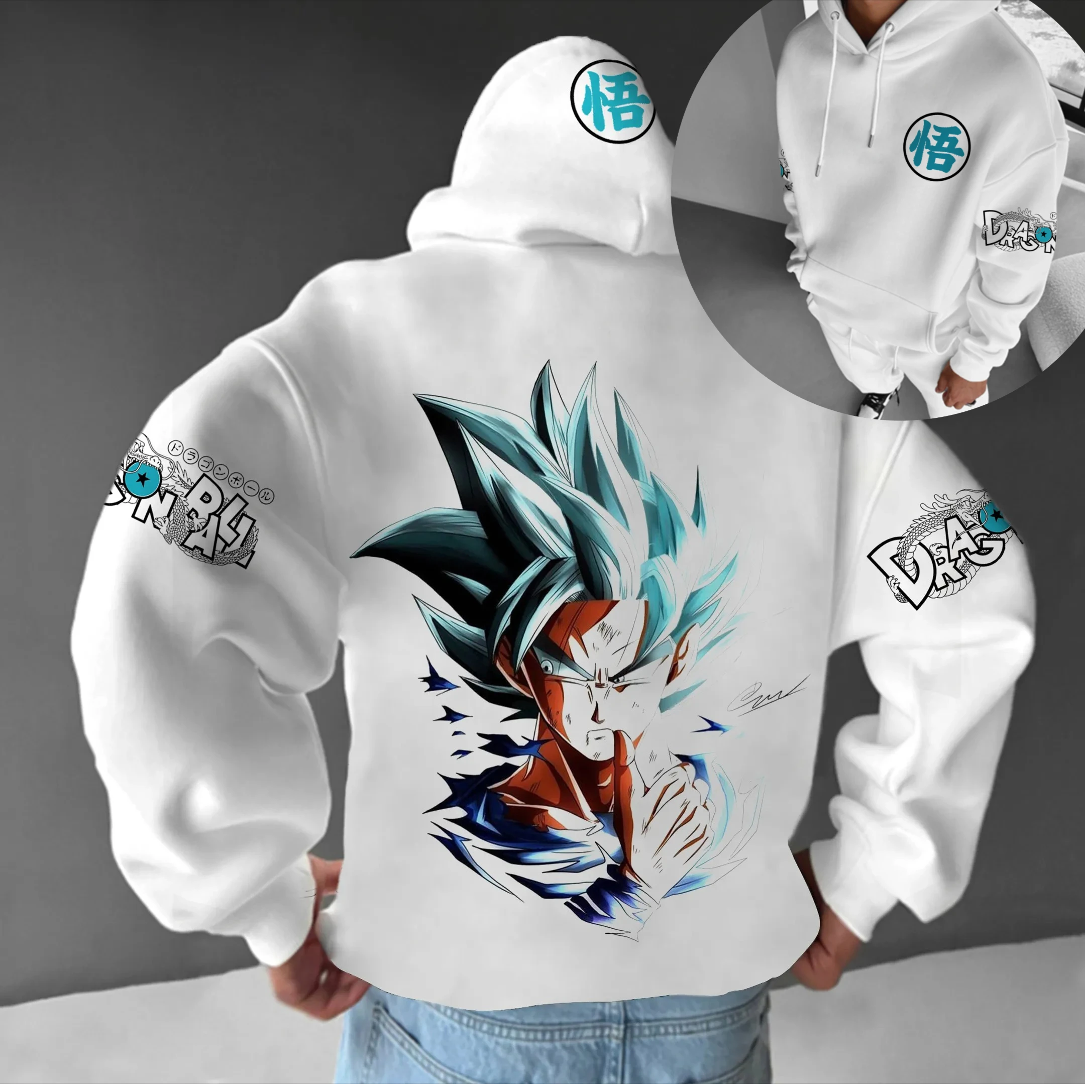 

Dragon Ball Autumn and Winter Japanese Hot Blood Animation Classic Character Hoodie Men's and Women's Top Casual and Comfortable