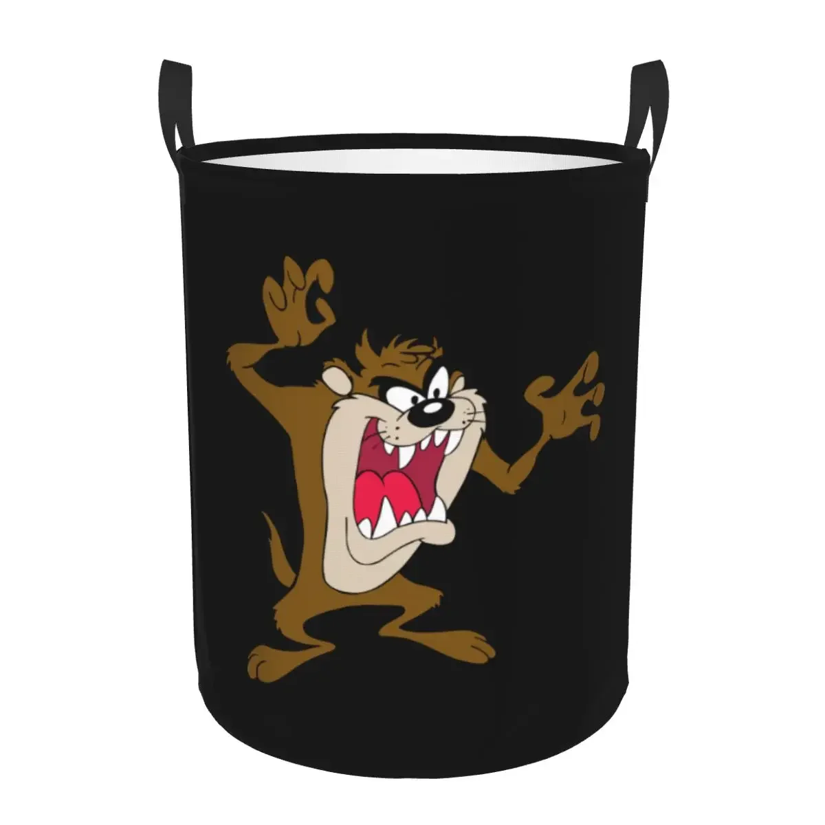 Tasmanian Devil Laundry Basket Collapsible Cartoon Taz Comic Wild And Crazy Clothing Hamper Toys Organizer Storage Bins