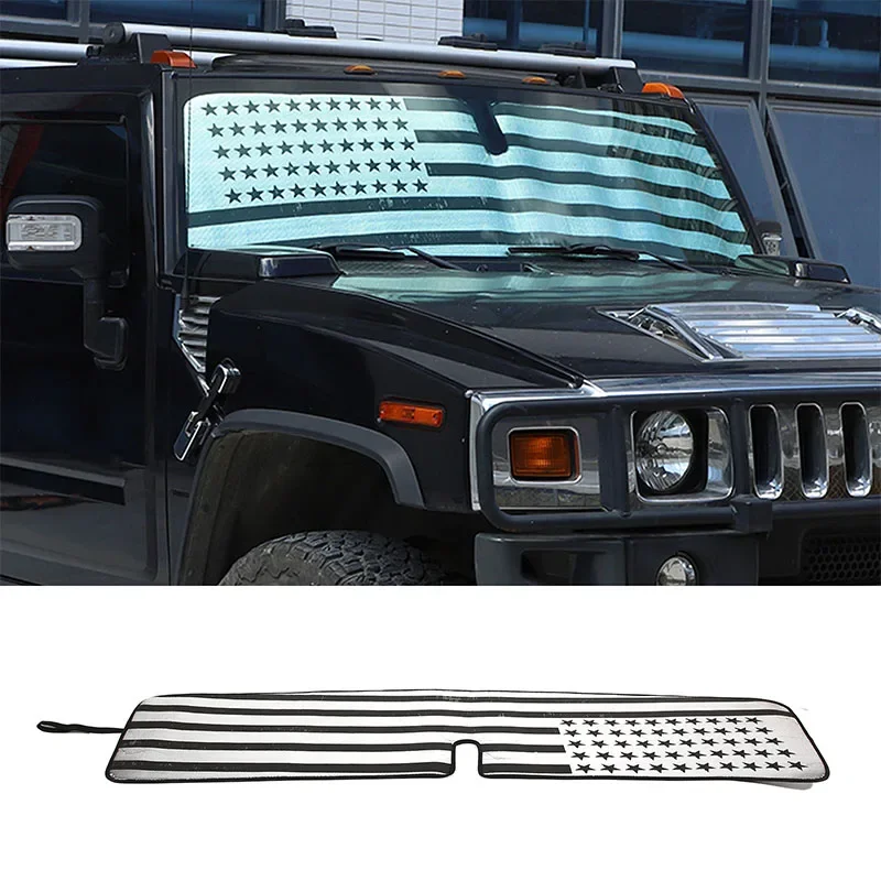 For Hummer H2 2003-2009 Car Sun Shade UV Protection Front Car Sunshade Windshield Cover Car Interior Accessories