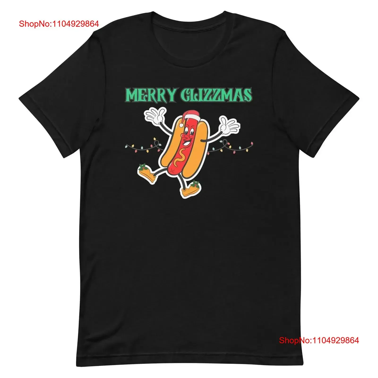Merry Glizzmas T Shirt Christmas Glizzy Hot Dog Holiday Foodie Fun vintage Washed Comfortable designer clothes Stretched