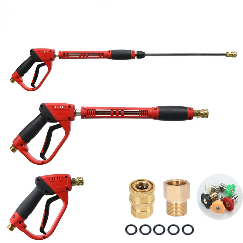 

3 In 1 High Pressure Water Gun 5000psi Car Wash Agricultural Watering, Garden Watering with Replacement Wand Extension