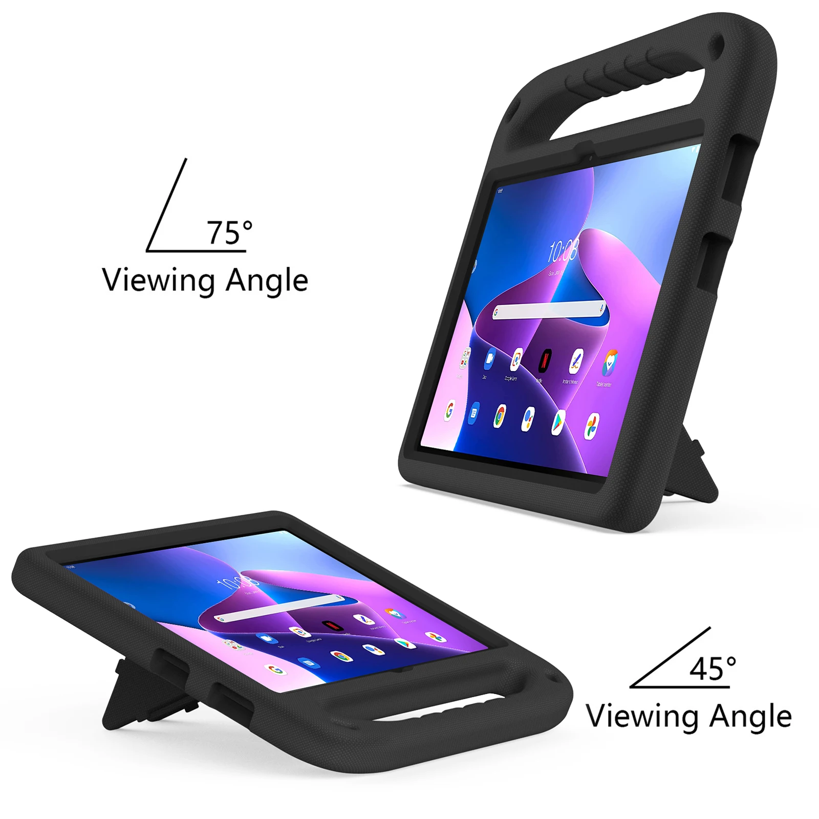 For Lenovo Tab M10 (3rd Gen) TB-328 10.1"/M10 HD (2nd Gen) 10.1"/ Tab M10 Tablet Stand  Case Protective Cover