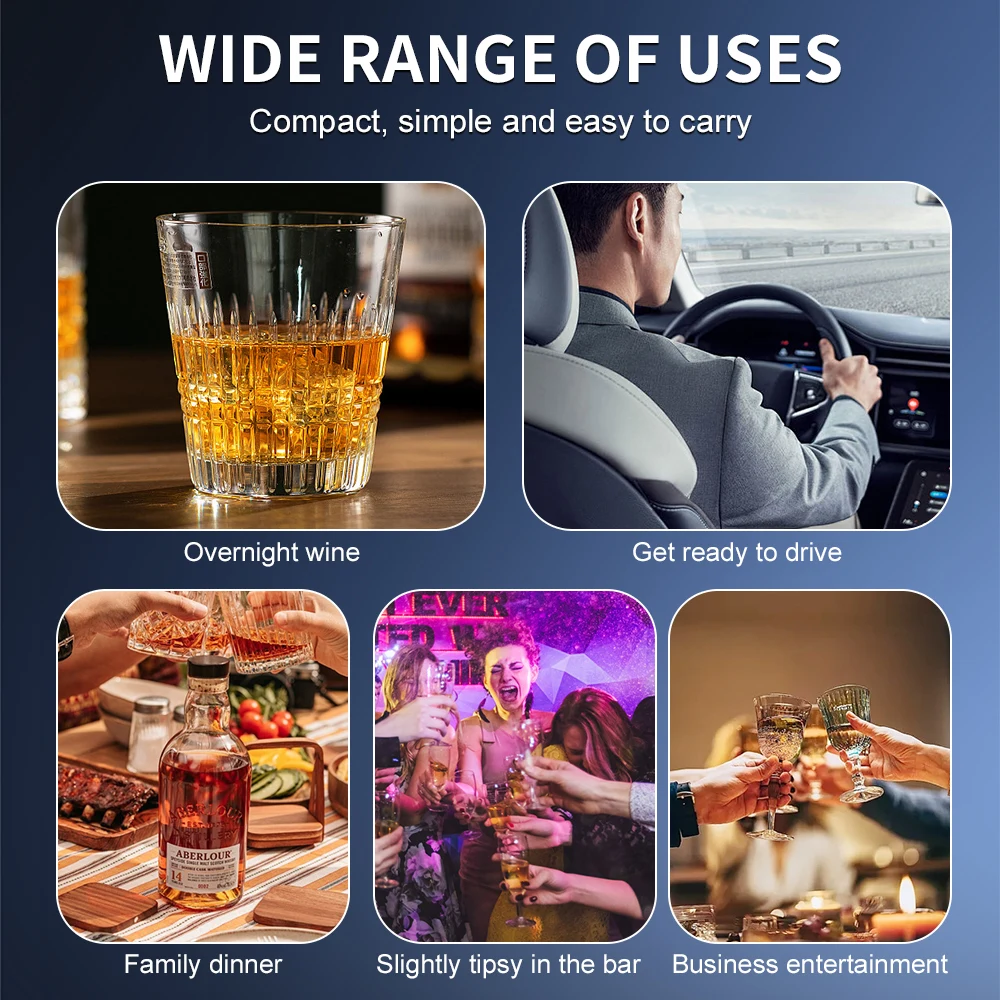 NEW High Sensitivity Breathalyzer With LCD Display Digital Breath Alcohol Tester Drunk Driving Analyzer Professional Analyzer