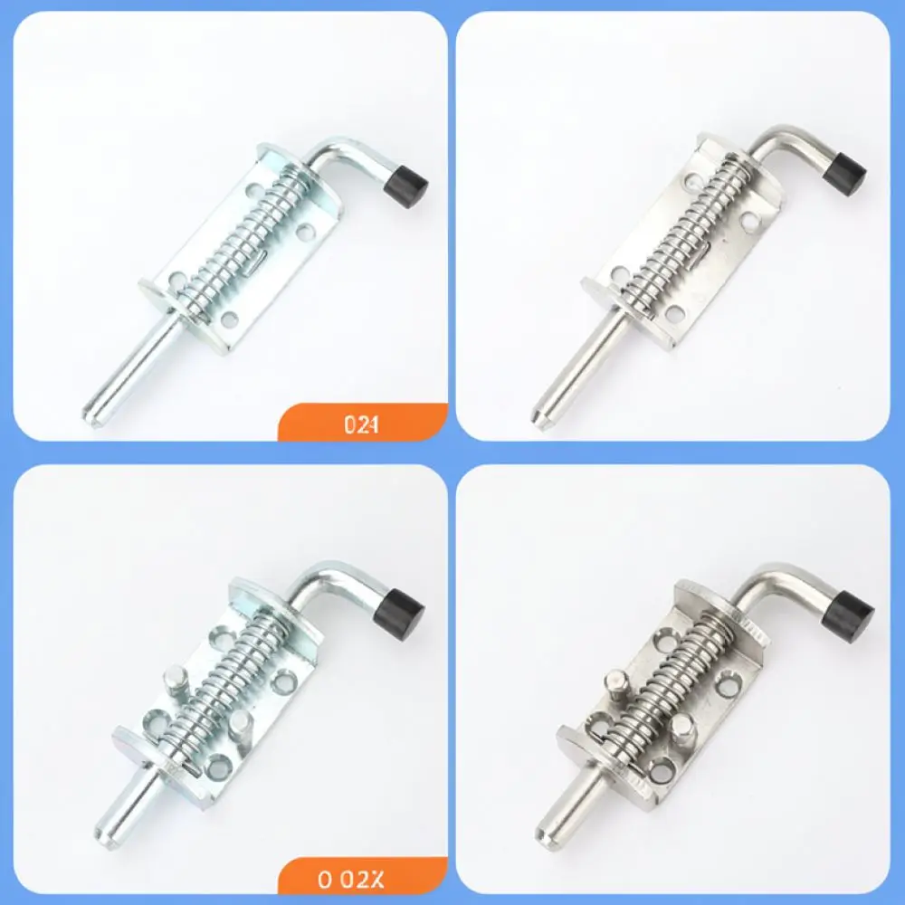 Heavy Duty Stainless Steel Spring Latch Hinge Weldable Bolt Pivot Lock For Gate Door Security Hardware Parts