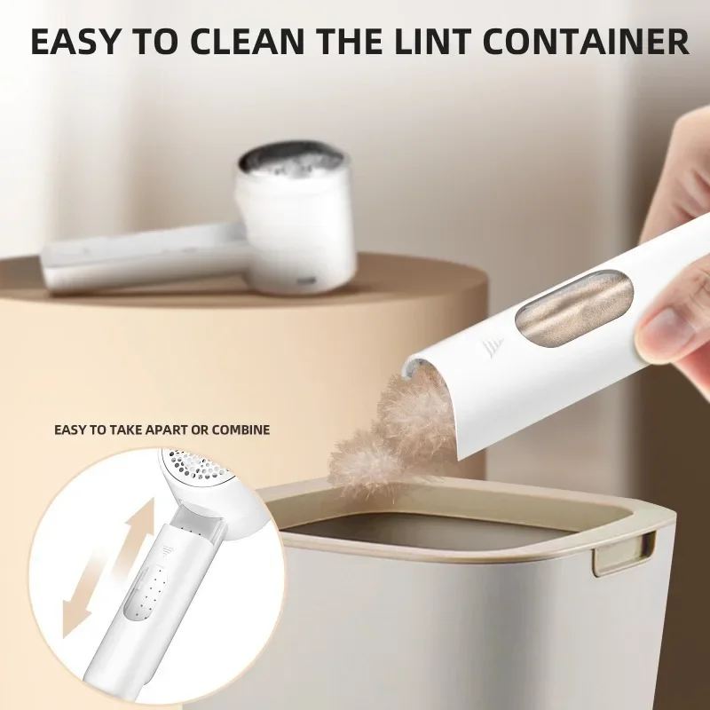 Electric Lint Remover, Fabric Shaver, USB Rechargeable Sweater Shaver, Power Lint Shaver, LED Display ,Fuzz Remover view 6