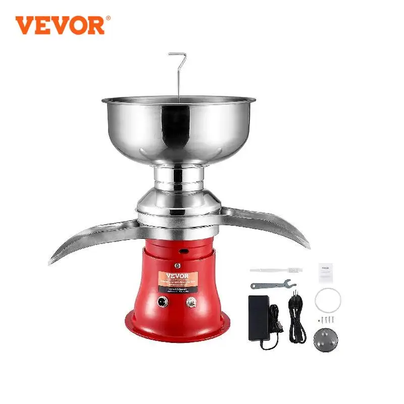 VEVOR 우유 크림 원심 분리기, 304 스테인레스 스틸 전기 크림 분리기, 100L/H 출력, 10500RPM 염소 우유 분리기