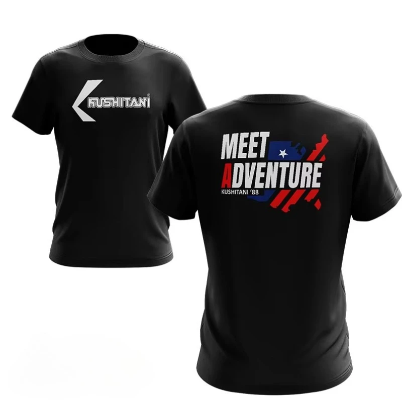 

BAJU MOTOR KUSHITANI VER 1 MEET ADVENTURE TORING VINTAGE RACING PERFORMANCE Men High-quality American Street Short-sleeved Women