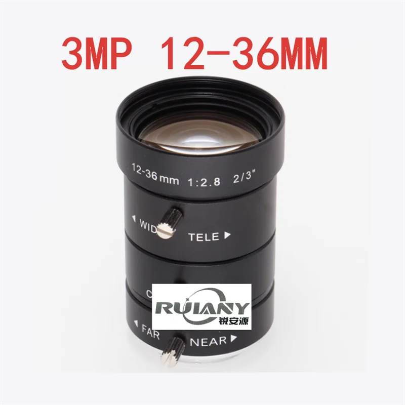 8-50Mm 12-36Mm 16-48Mm Machine Vision Industriële Lens C Interface Hd Digitale Handmatige Zoomlens