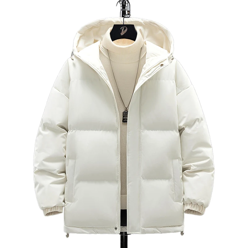 

Короткая куртка для рыбалки, зимняя модная брендовая куртка с воротником-стойкой, свободная куртка на хлопковой подкладке, теплая морозостойкая куртка большого размера для подростков