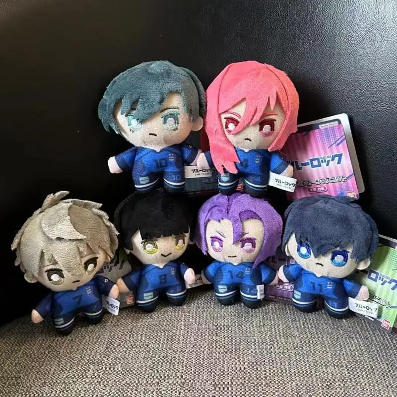 Bring Hang Tag Blue Lock Bachira Meguru Rin Itoshi Isagi Yoichi Q Version Pocket Plush Doll Luggage Zipper Hanging Ornament Gift