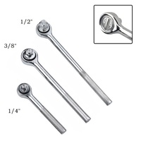 1/4 3/8 1/2 Ratchet Wrench Quick Release Square Head Spanner H-handle  Extendable Handle Socket Wrench  Automotive Repair Tool