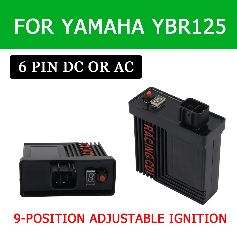 Motorcycle Ignition Ignite System Unit Digital Adjustable AC DC CDI For YAMAHA YBR125 YBR 125 YB 125 Z YB125Z Euro I II Parts