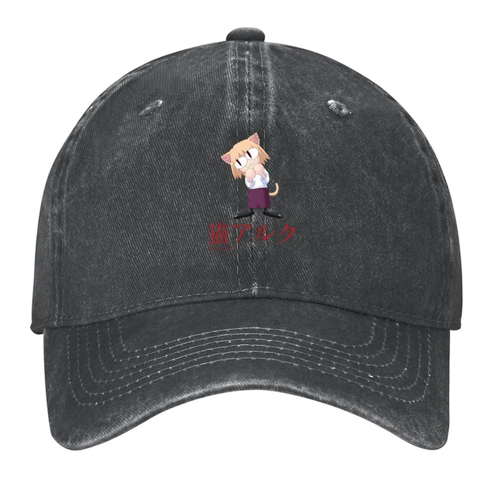 

Neco-Arc JAP /ネコアルク/ Neko-Aruku/Melty Blood/メルティブラッド/ Meruti Buraddo Baseball Cap Snap Back Hat black Sun Hats For Women Men's