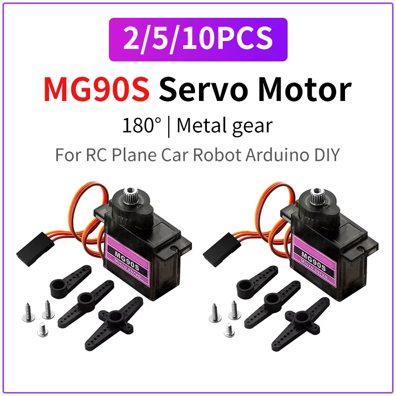2PCS/5PCS/10PCS SG90 MG90S 9G Micro Servo Motor 5V 180° 360° Digital Servo for Arduino RC Car Robot Arm DIY Project